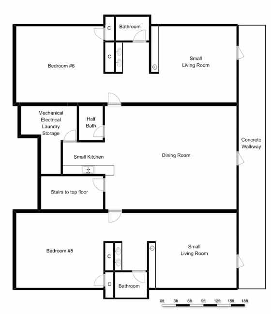Bed and Breakfast Floor Plan The Inn at Governors Club